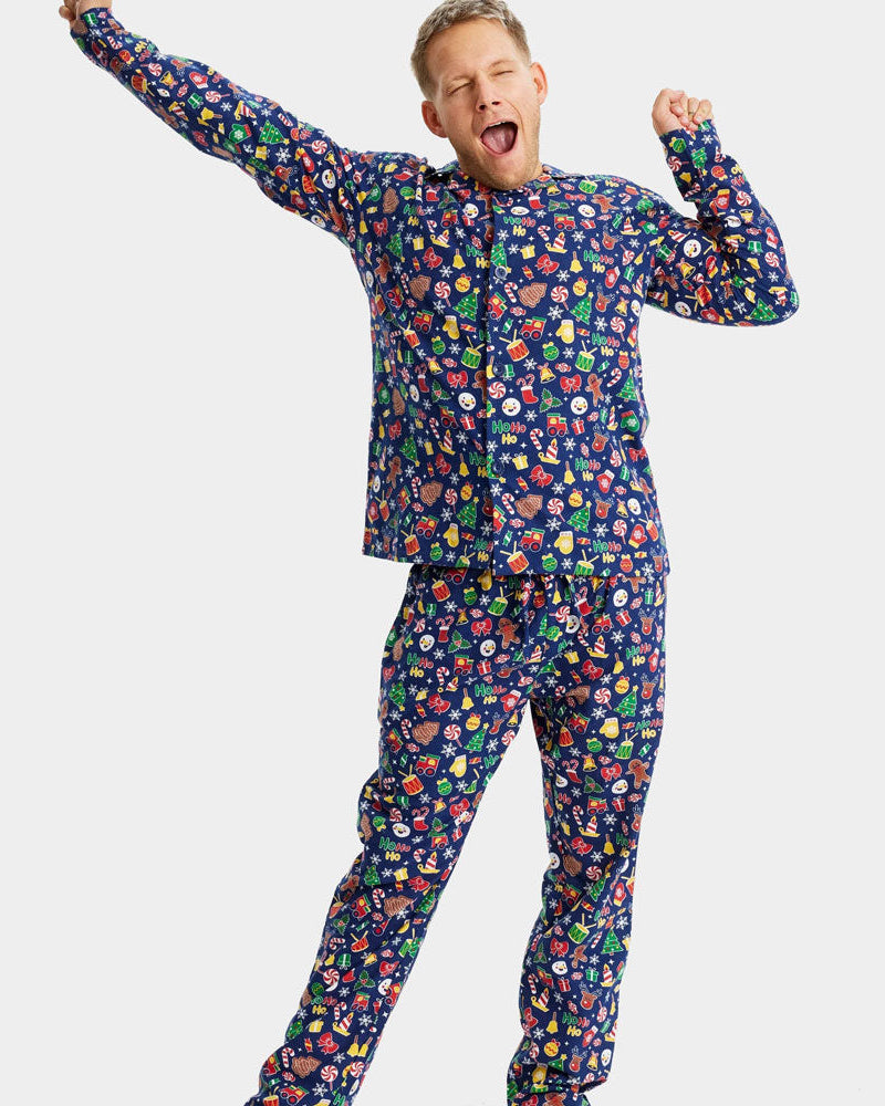 Christmas Dream Blue Christmas Pyjama for Men