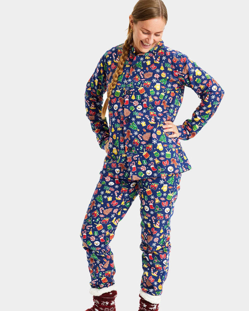 Christmas Dream Blue Christmas Pyjama for Women