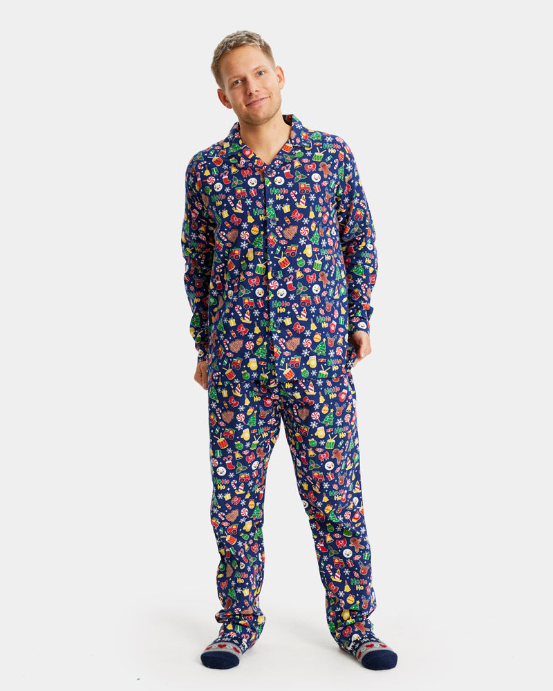 Christmas Dream Blue Christmas Pyjama Mens
