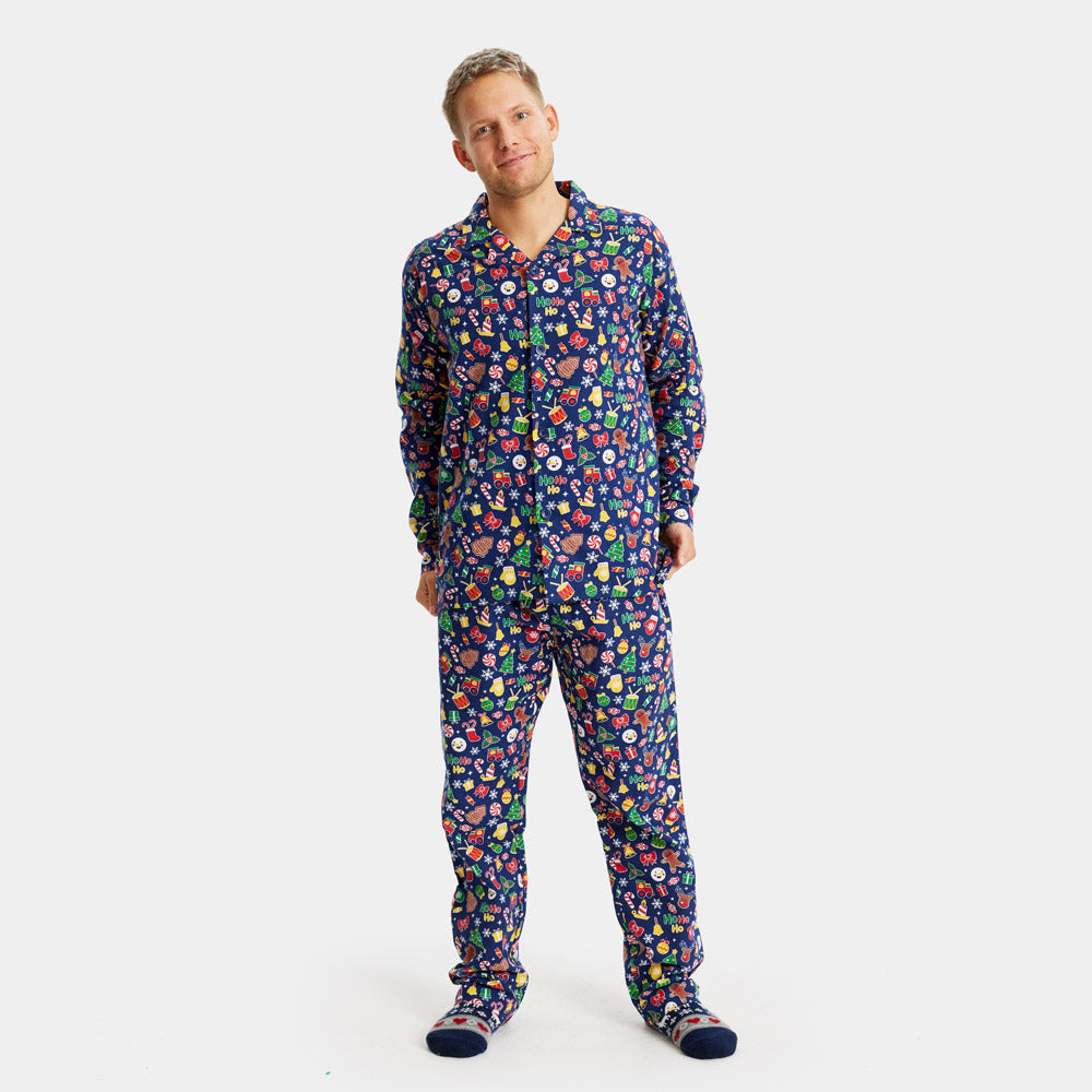 Christmas Dream Blue Christmas Pyjama Mens