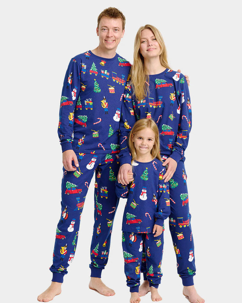 Christmas Pyjama for Children with Christmas Toys Family