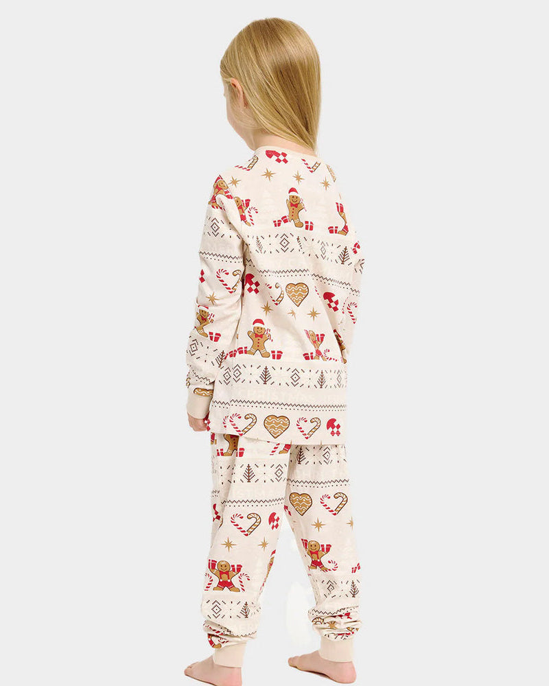 Christmas Pyjama for Children Gingercookies Beige