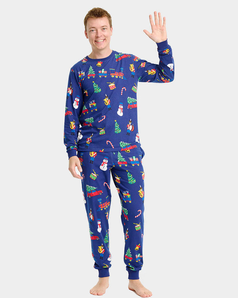 Christmas Pyjama for Family with Christmas Toys Men