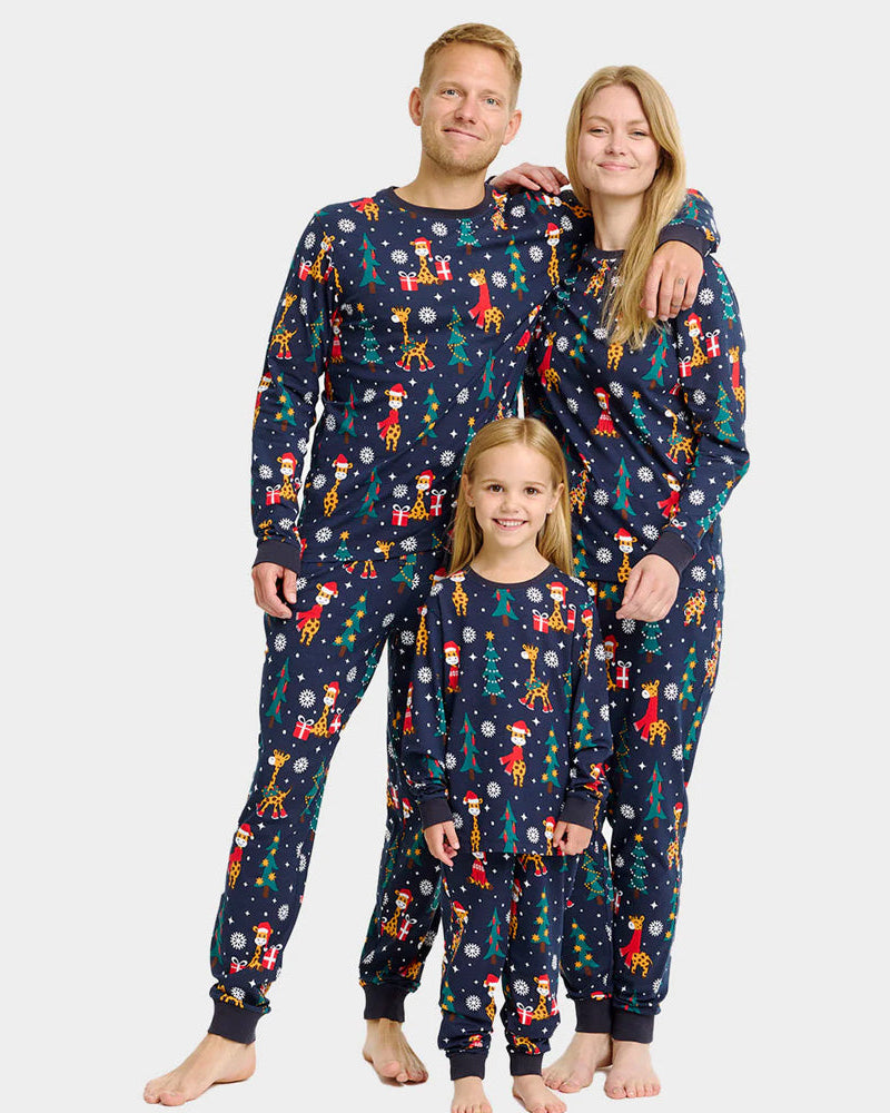 Christmas Pyjama for Family with Giraffes