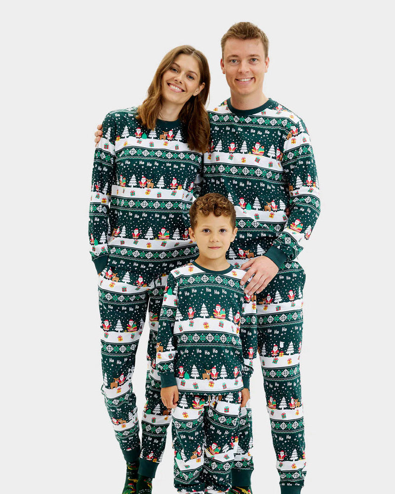 Jolly Green Christmas Pyjama for Family