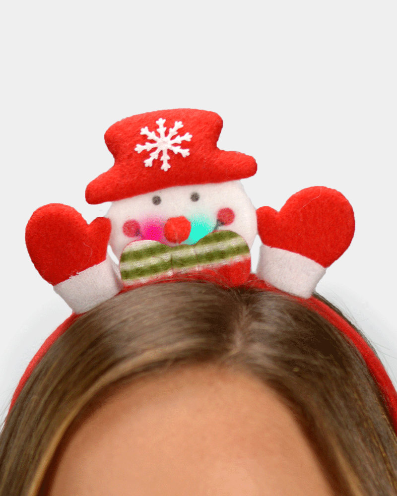 LED Light-up Snowmen Christmas Headband