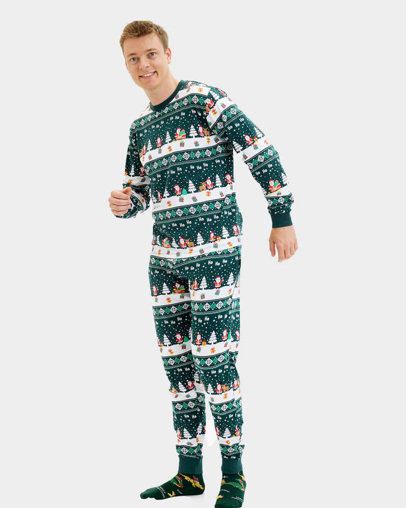 Men Jolly Green Christmas Pyjama
