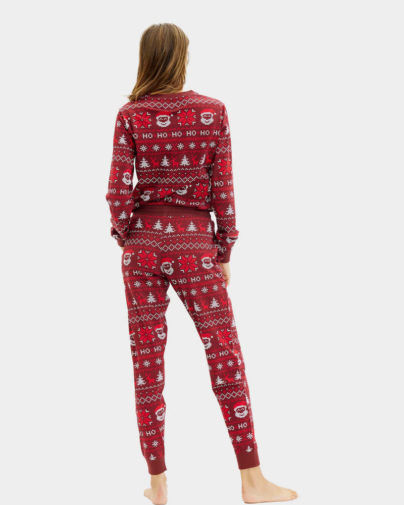Red Christmas Pyjama for Women and Men Ho Ho