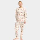 Beige Christmas Pyjama for Men Gingercookies
