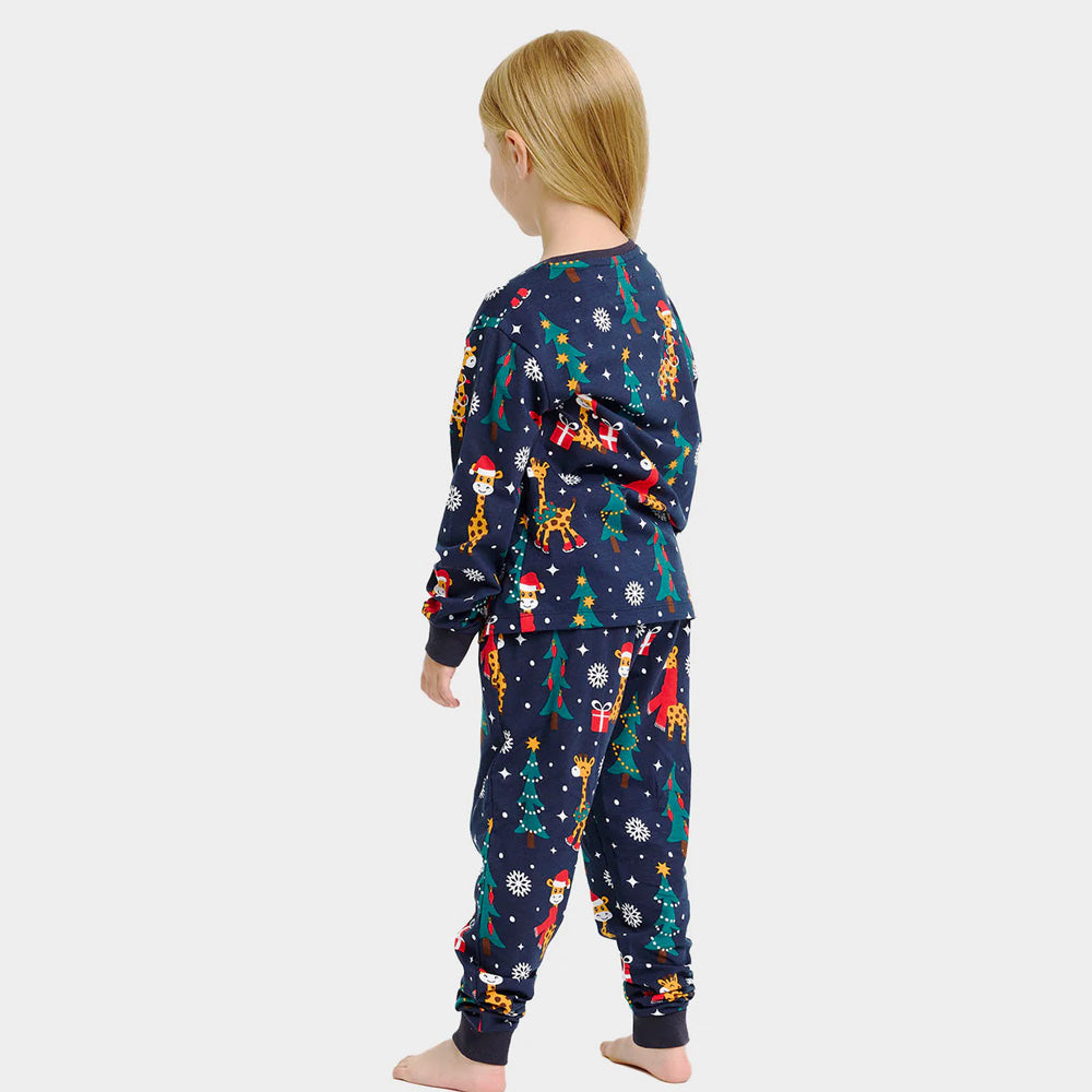 Christmas Pyjama for Children with Giraffes
