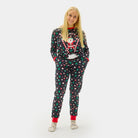 Christmas Pyjama for Women with Skiing Santa
