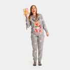 Grey Christmas Pyjama for Women Rudolph the Reindeer
