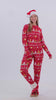 Red Organic Cotton Christmas Pyjamas for Women and Men with Gingercookie