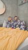 Blue Family Christmas Pyjama Snowmen and hearts